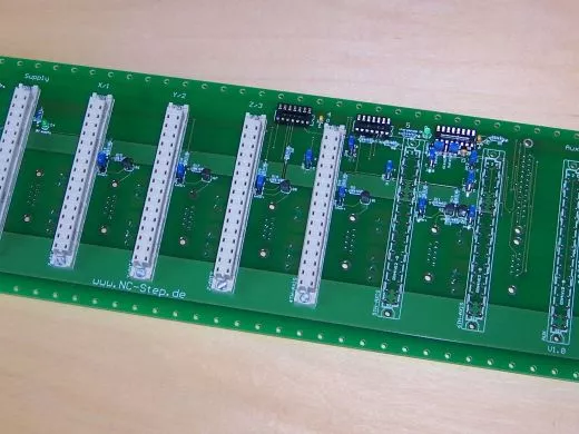 R�ckwand-Platine "Backplane": Bauteilesatz