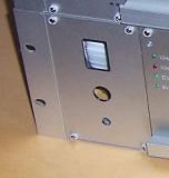 Backplane front panel for power switch