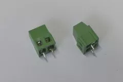 2-fach Anreihklemme gr�n, RM5,08, anreihbar